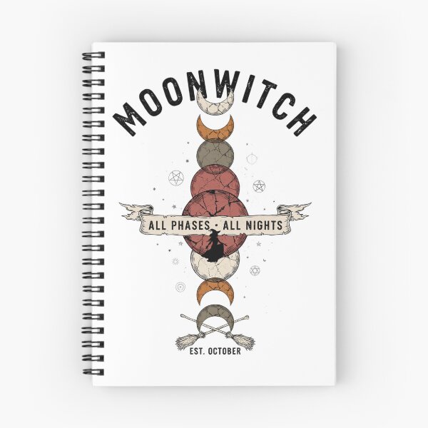 Item preview, Moonwitch Lunar Phases Halloween Design Graphic Tee v1 designed and sold by DarylWelsh2024.