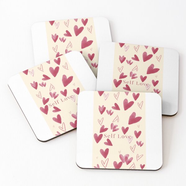 Item preview, Self Love Heart Pattern Aesthetic Pink Red Hearts designed and sold by Nature Moments.