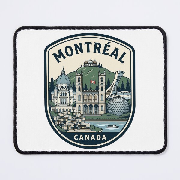 Item preview, Montreal Canada Vintage Travel Badge Skyline designed and sold by k3rstman1.