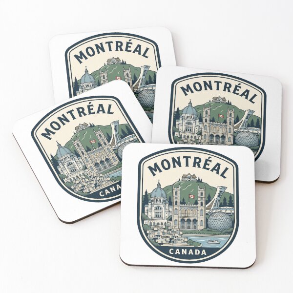 Item preview, Montreal Canada Vintage Travel Badge Skyline designed and sold by k3rstman1.