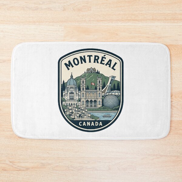 Item preview, Montreal Canada Vintage Travel Badge Skyline designed and sold by k3rstman1.