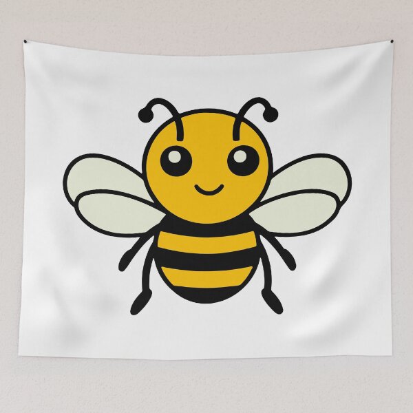 Item preview, Cute Happy Bumblebee Kawaii Chibi Honey Bee Cartoon designed and sold by Vision Crafted.