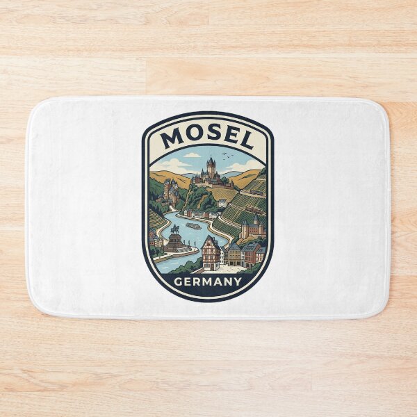 Item preview, Mosel Valley Germany Vintage Travel Badge designed and sold by k3rstman1.