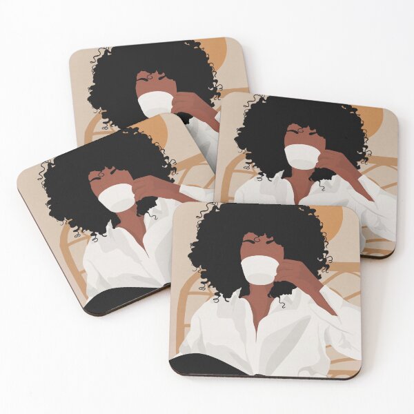 Item preview, Afro Girl Coffee designed and sold by ArtbyCiage.