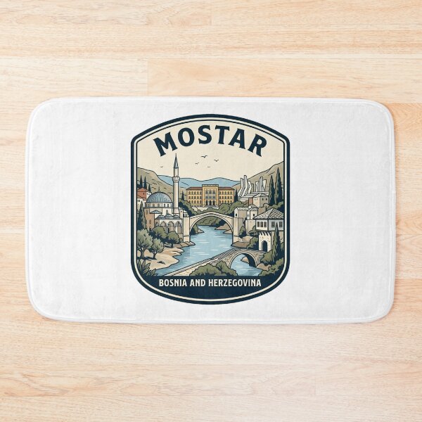 Item preview, Mostar Bosnia and Herzegovina Vintage Travel Badge designed and sold by k3rstman1.