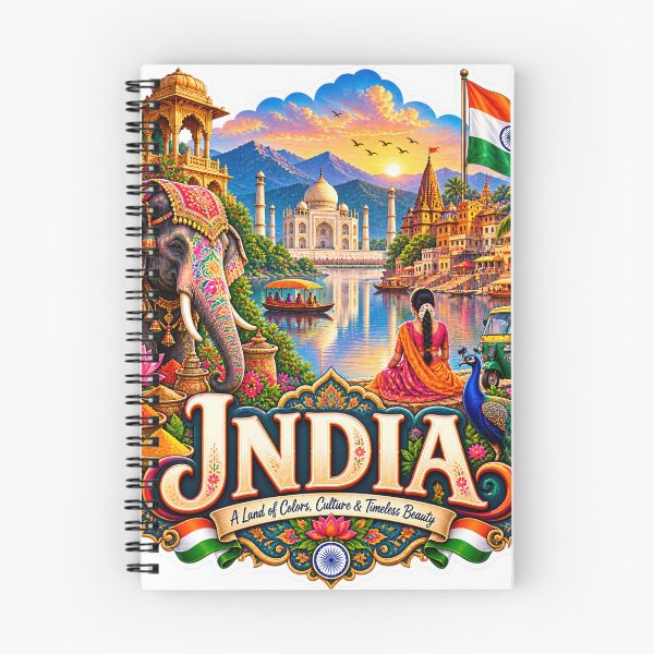 Item preview, India Travel Sticker | Taj Mahal Elephant Lotus Varanasi & Culture Art designed and sold by alexcorporation.