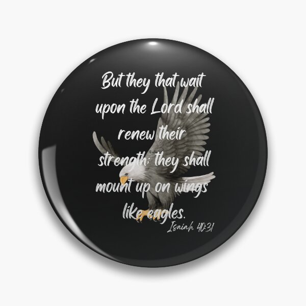 Item preview, Isaiah 40:31 Eagle – Christian Strength Scripture Design designed and sold by TetelestaiWeave.