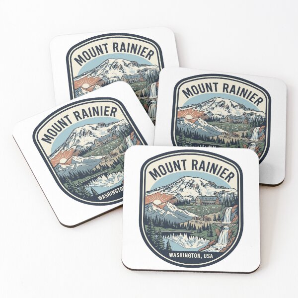 Item preview, Mount Rainier National Park Washington Vintage Emblem designed and sold by k3rstman1.