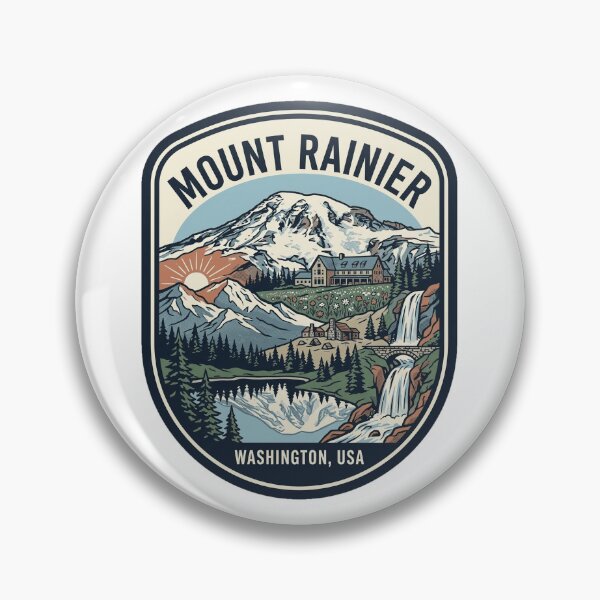 Item preview, Mount Rainier National Park Washington Vintage Emblem designed and sold by k3rstman1.