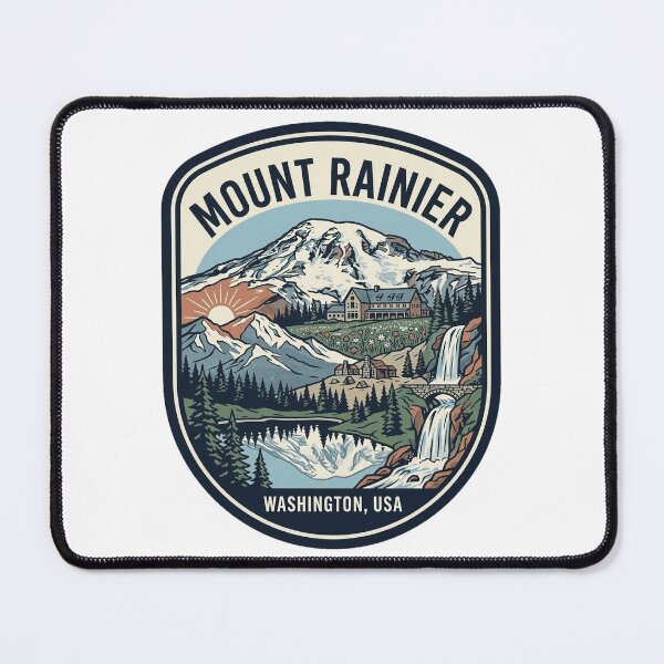 Item preview, Mount Rainier National Park Washington Vintage Emblem designed and sold by k3rstman1.