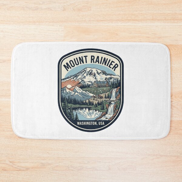 Item preview, Mount Rainier National Park Washington Vintage Emblem designed and sold by k3rstman1.