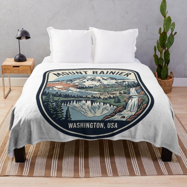 Item preview, Mount Rainier National Park Washington Vintage Emblem designed and sold by k3rstman1.