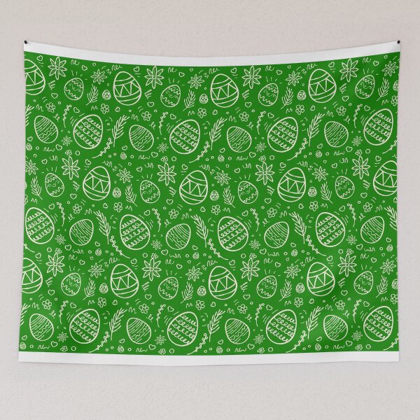 Item preview, Cute Easter Eggs Green Pattern Spring Holiday Festive designed and sold by chaaval.