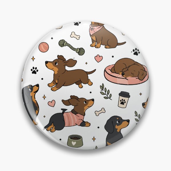 Item preview, Cute Dachshund Puppy Pattern designed and sold by BanksyNB.