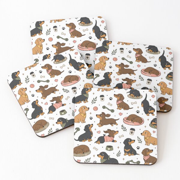 Item preview, Cute Dachshund Puppy Pattern designed and sold by BanksyNB.
