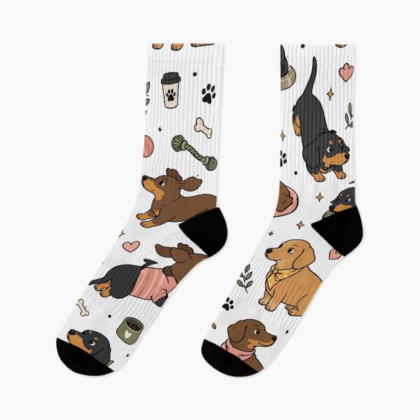 Item preview, Cute Dachshund Puppy Pattern designed and sold by BanksyNB.