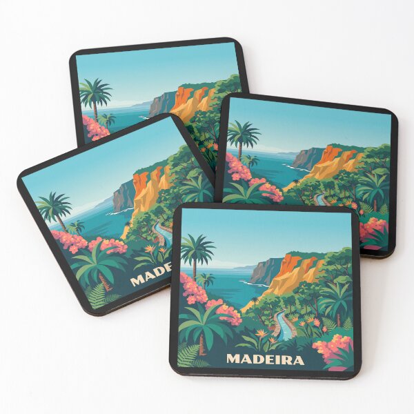 Item preview, Madeira Portugal Vintage Travel Poster Tropical Botanical designed and sold by MavtM.