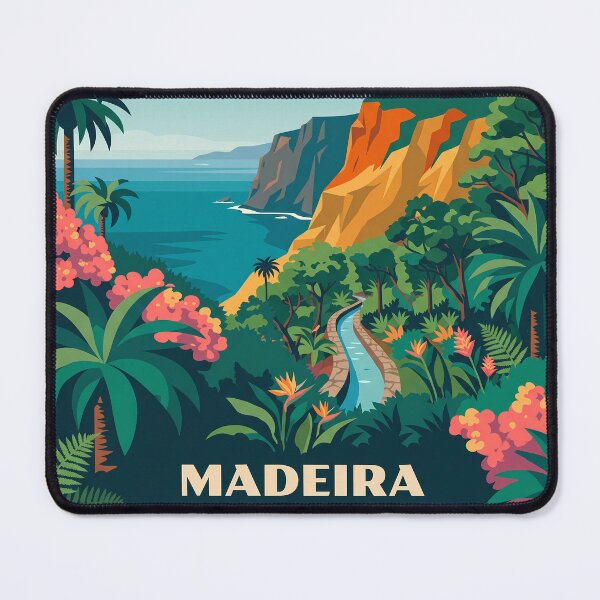 Item preview, Madeira Portugal Vintage Travel Poster Tropical Botanical designed and sold by MavtM.