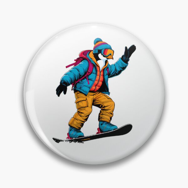 Item preview, Cool Snowboarding Penguin designed and sold by Structure-Blue.