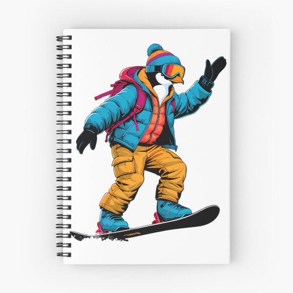 Item preview, Cool Snowboarding Penguin designed and sold by Structure-Blue.