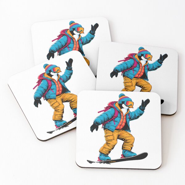 Item preview, Cool Snowboarding Penguin designed and sold by Structure-Blue.