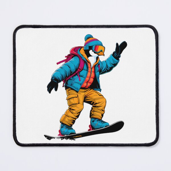 Item preview, Cool Snowboarding Penguin designed and sold by Structure-Blue.