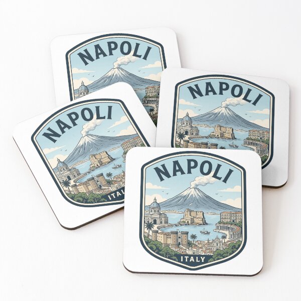 Item preview, Napoli Italy Vintage Travel Emblem Mount Vesuvius designed and sold by k3rstman1.