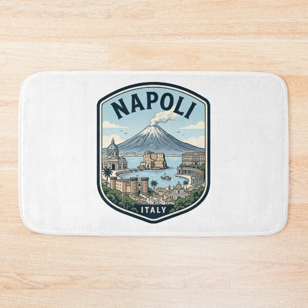 Item preview, Napoli Italy Vintage Travel Emblem Mount Vesuvius designed and sold by k3rstman1.