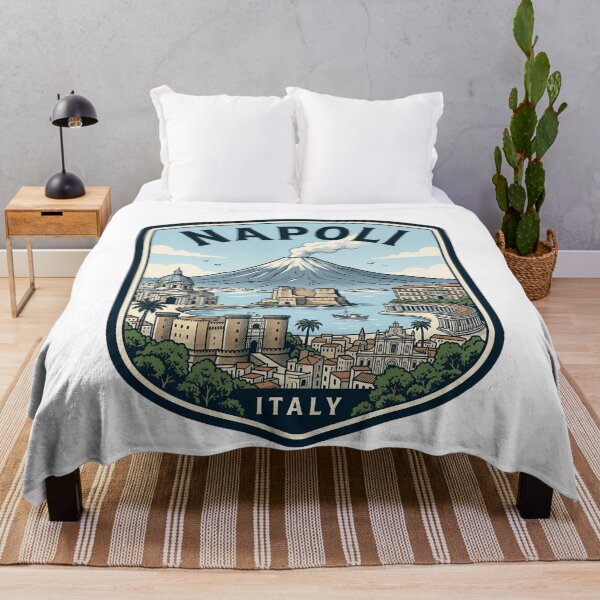 Item preview, Napoli Italy Vintage Travel Emblem Mount Vesuvius designed and sold by k3rstman1.