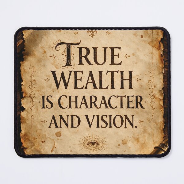 Item preview, True Wealth Is Character and Vision Parchment designed and sold by Lineer22.