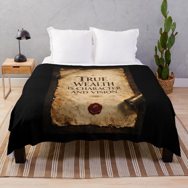 Item preview, True Wealth Is Character and Vision Parchment designed and sold by Lineer22.