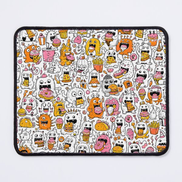 Item preview, Cute Monster Snack Attack Pattern designed and sold by i-corp.