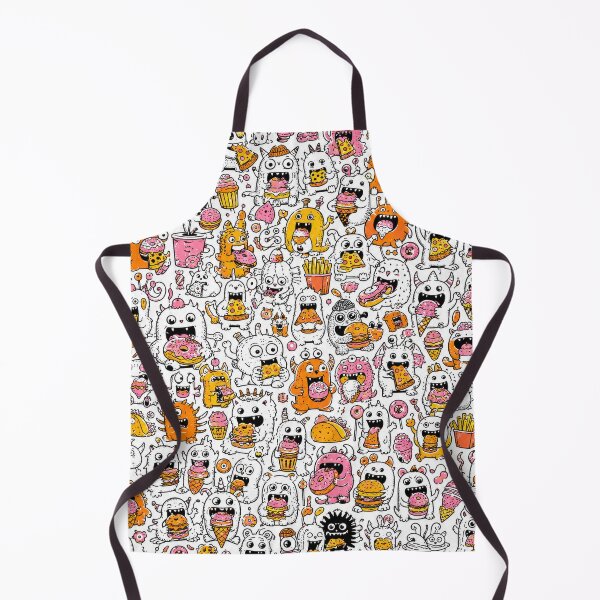Item preview, Cute Monster Snack Attack Pattern designed and sold by i-corp.