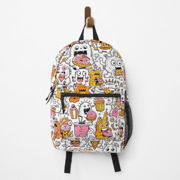 Item preview, Cute Monster Snack Attack Pattern designed and sold by i-corp.