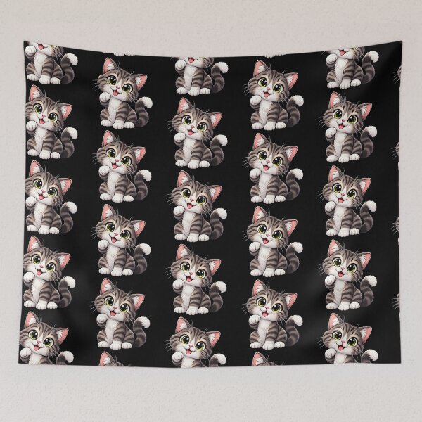 Item preview, Cute Cat, Kawaii Cat Lover Design designed and sold by DarkRelicStudio.