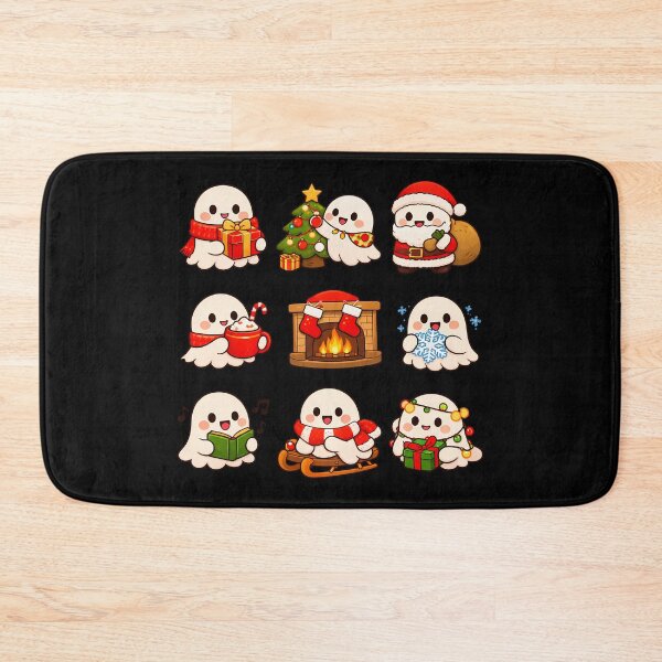 Item preview, Cute Ghost Cozy Christmas Kawaii Sticker Sheet Gift designed and sold by Artycom.