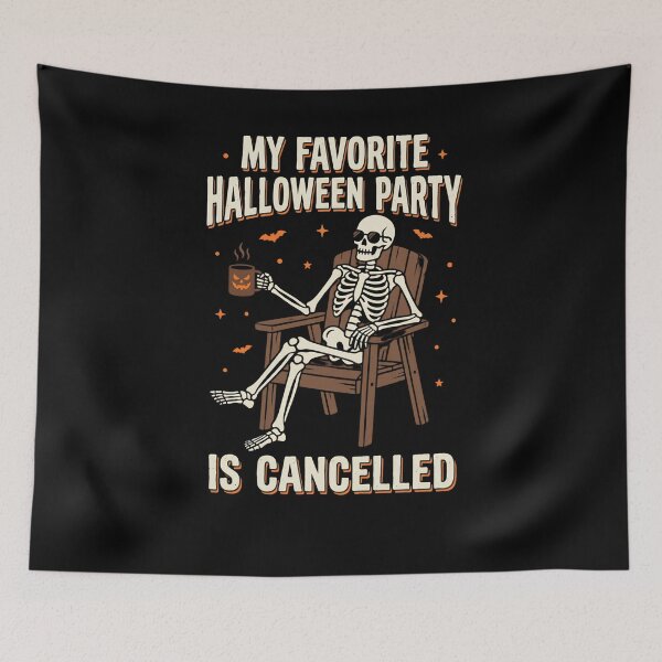 Item preview, My Favorite Halloween Party Is Cancelled Funny Introvert Homebody Halloween  designed and sold by w66aboo.