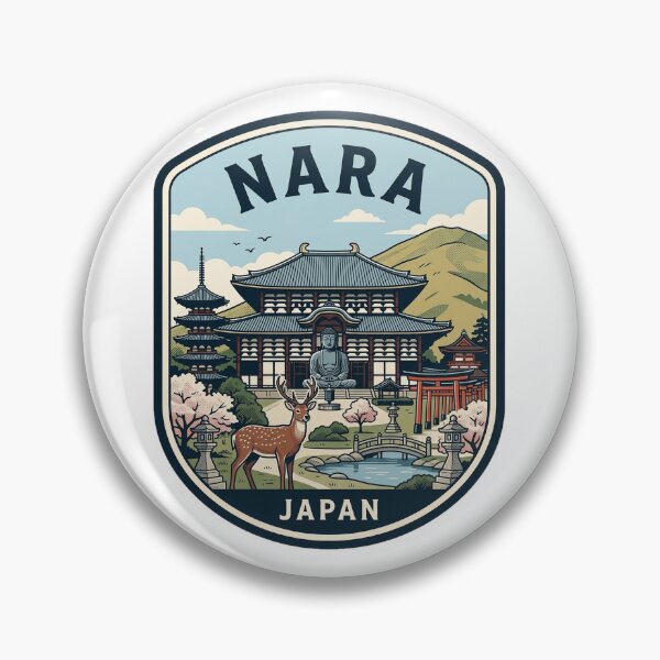 Item preview, Nara Japan Vintage Travel Badge designed and sold by k3rstman1.