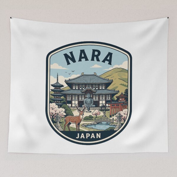 Item preview, Nara Japan Vintage Travel Badge designed and sold by k3rstman1.