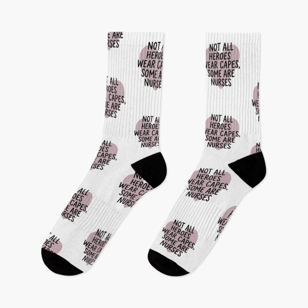 Item preview, Not All Heroes Wear Capes Some Are Nurses Funny Healthcare Worker Quote designed and sold by raedattia.