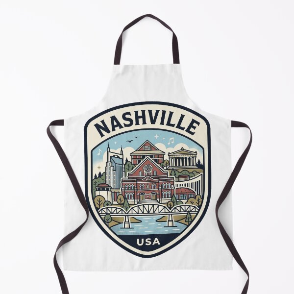 Item preview, Nashville Tennessee Retro Skyline Travel Badge designed and sold by k3rstman1.