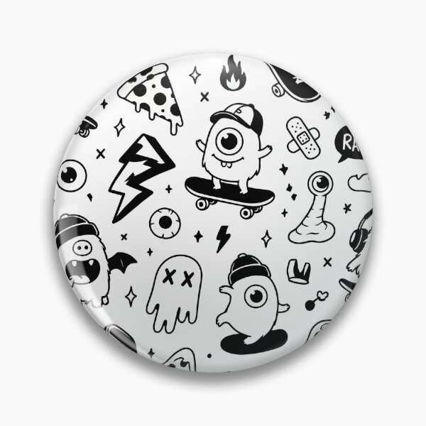 Item preview, Funny Cartoon Skateboard Monster Pattern designed and sold by BanksyNB.