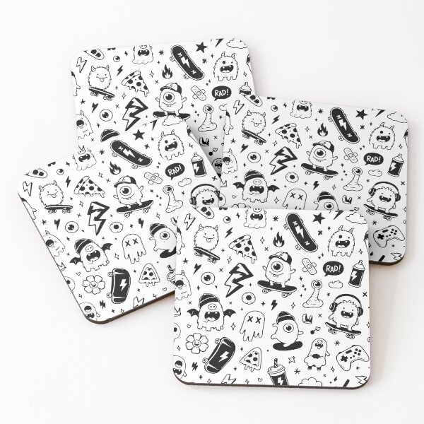 Item preview, Funny Cartoon Skateboard Monster Pattern designed and sold by BanksyNB.