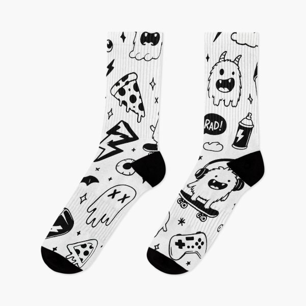 Item preview, Funny Cartoon Skateboard Monster Pattern designed and sold by BanksyNB.