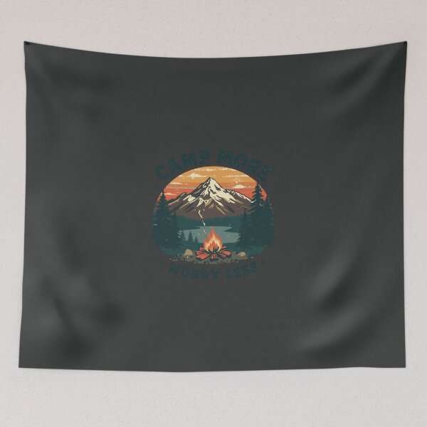 Item preview, Camp More Worry Less Vintage Camping designed and sold by Pransis_Diginer_26.