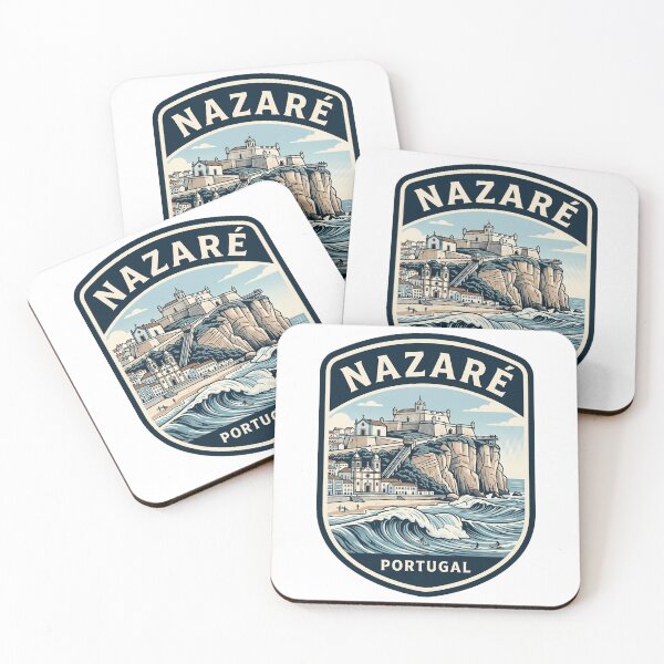 Item preview, Nazare Portugal Giant Waves Surfing Vintage Emblem designed and sold by k3rstman1.