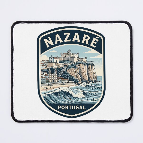 Item preview, Nazare Portugal Giant Waves Surfing Vintage Emblem designed and sold by k3rstman1.