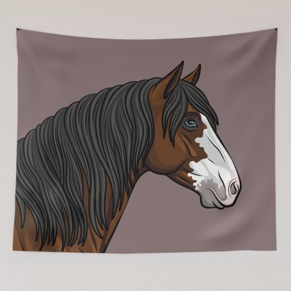 Item preview, The head of the Abaco horse with a bay coat designed and sold by Cheval-de-coeur.