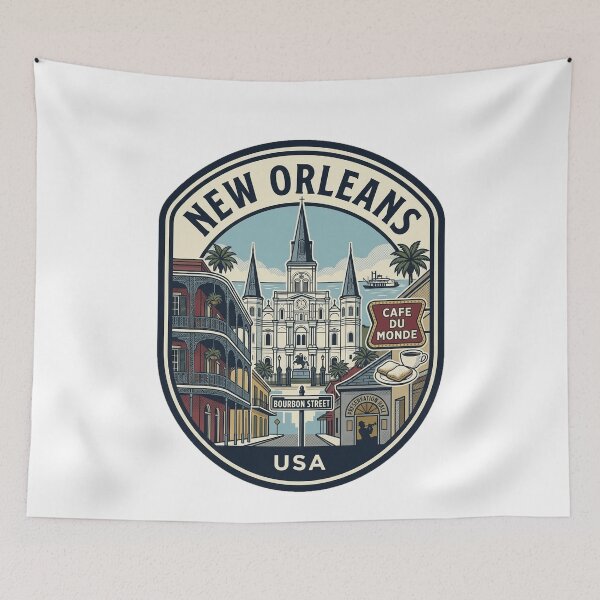 Item preview, Vintage New Orleans Louisiana French Quarter Travel designed and sold by k3rstman1.