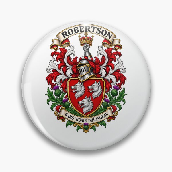Item preview, Robertson Family Crest and Motto designed and sold by Hibernia29.